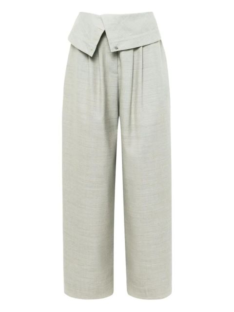 JW Anderson wrap-front pleated trousers - Grey - zdjęcie produktu nr 1