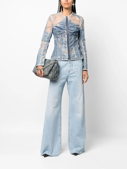 Diesel Milly denim fitted jacket - Blue