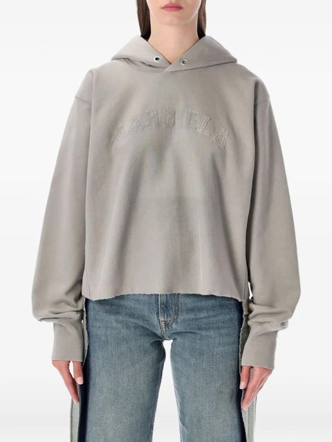 Maison Margiela frayed cotton sweatshirt - Grey - zdjęcie produktu nr 1