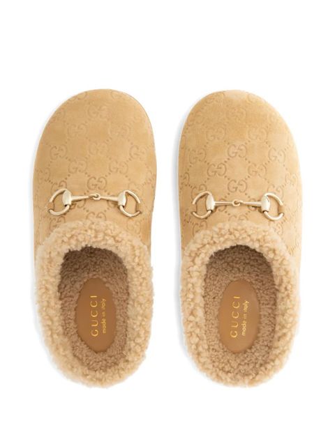 Gucci New Sol suede mules - Neutrals