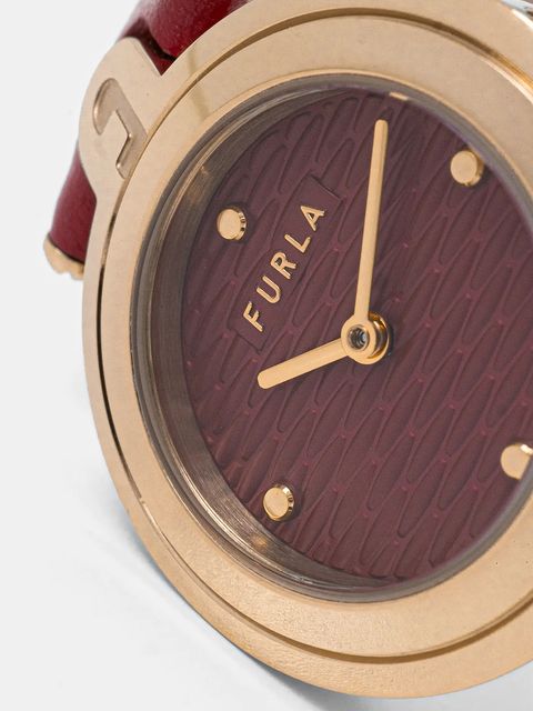 Furla zegarek damski kolor czerwony WW00050026L2 - zdjęcie produktu nr 2