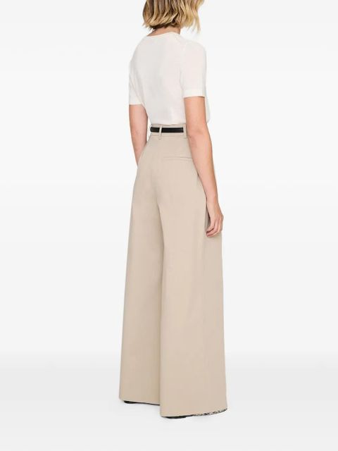 ANINE BING Lou pleated trousers - Neutrals - zdjęcie produktu nr 1