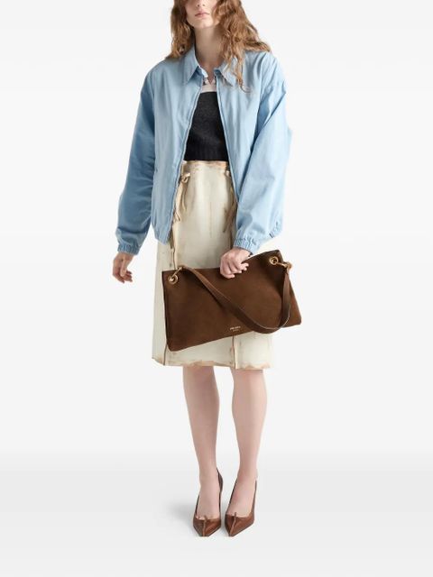 Prada large Etude shoulder bag - Brown