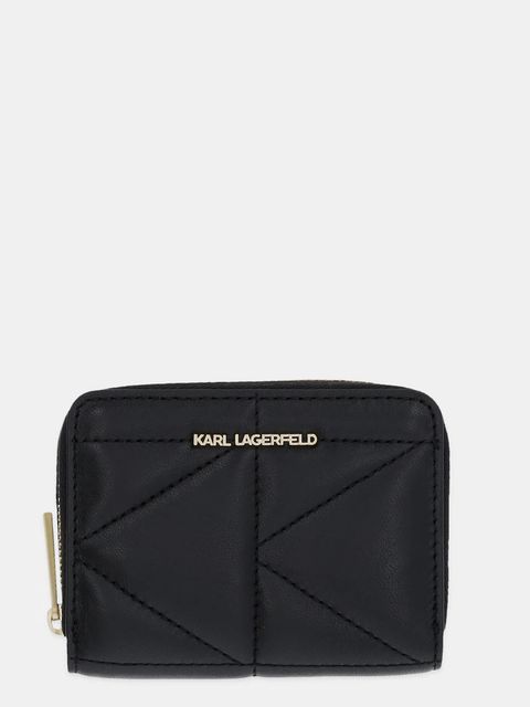 Karl Lagerfeld portfel skórzany damski kolor czarny A1W32064 - zdjęcie produktu nr 1