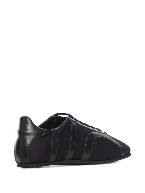 TOTEME leather-panel recycled-cotton sneakers - Black