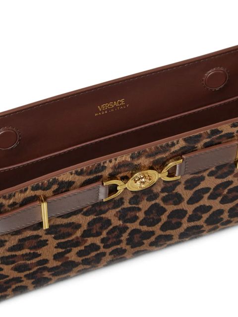 Versace Medusa '95 leopard-print clutch bag - Brown