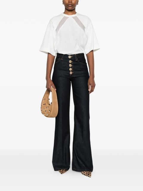 PINKO lace panel T-shirt - White - zdjęcie produktu nr 2