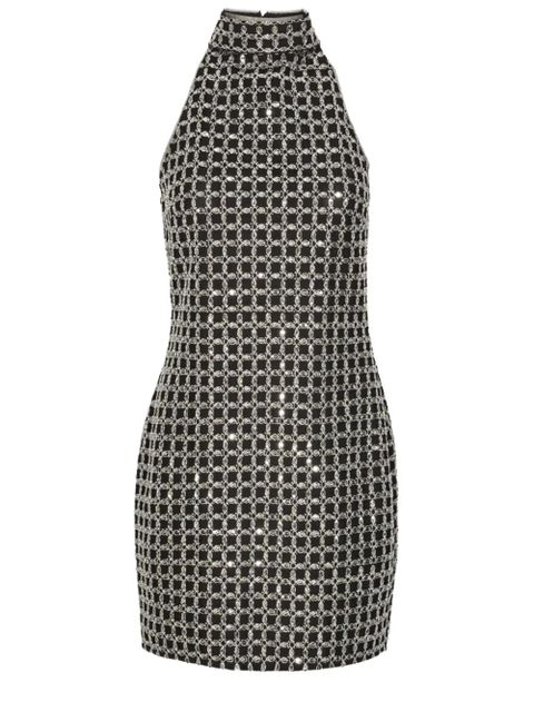 ROTATE BIRGER CHRISTENSEN halterneck embellished mini dress - Black - zdjęcie produktu nr 2