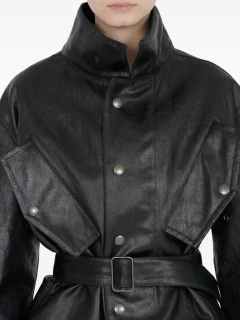 Maison Margiela cotton coated jacket - Black