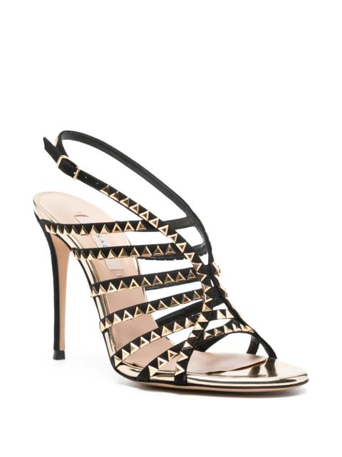 Casadei 10mm Divine studded heeled sandals - Black - zdjęcie produktu nr 2