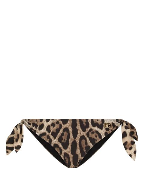Dolce & Gabbana leopard-print bikini bottom - Brown - zdjęcie produktu nr 1