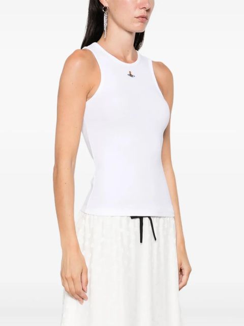 Vivienne Westwood Orb-embellished tank top - White - zdjęcie produktu nr 2