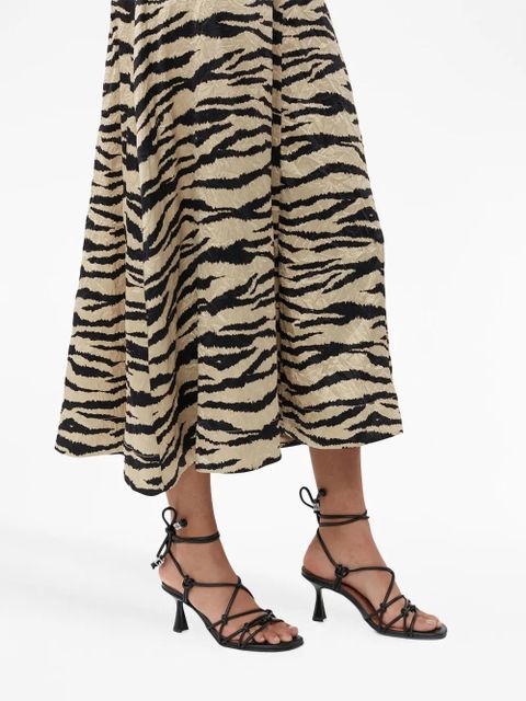 GANNI Knots leather sandals - Black