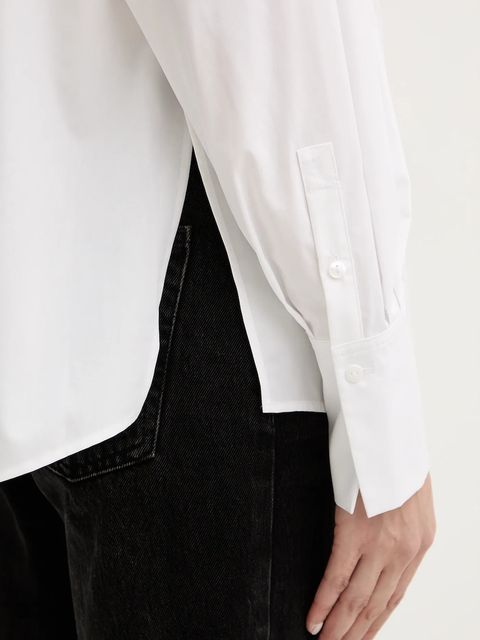 Karl Lagerfeld koszula bawełniana damska kolor biały regular z kołnierzykiem klasycznym B1W11012