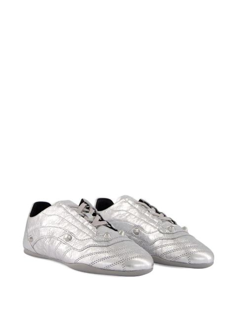 Balenciaga City metallic studded sneakers - Silver - zdjęcie produktu nr 2