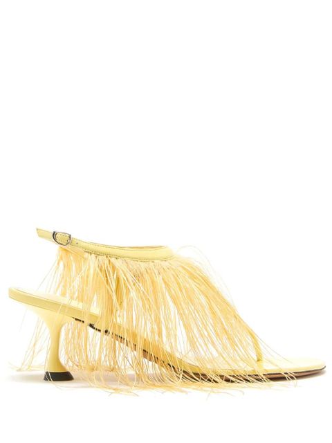 Proenza Schouler 60mm Tee Thong Feather sandals - Yellow - zdjęcie produktu nr 1