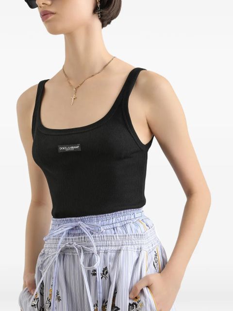 Dolce & Gabbana ribbed tank top - Black