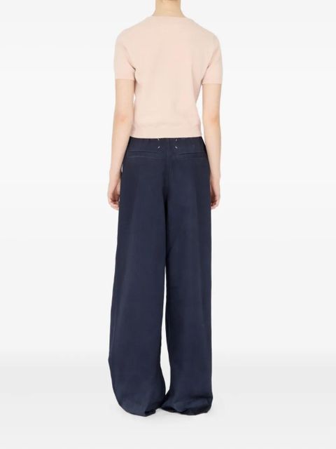 Maison Margiela fine-knit T-shirt - Neutrals