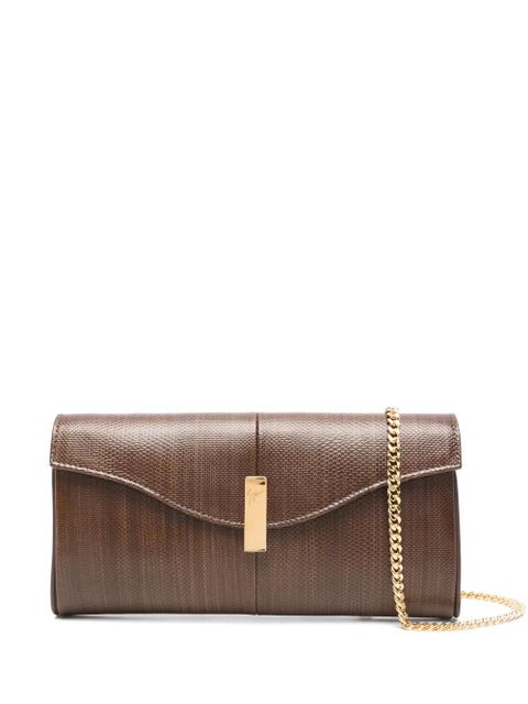Giuseppe Zanotti Flutie clutch bag - Brown - zdjęcie produktu nr 1