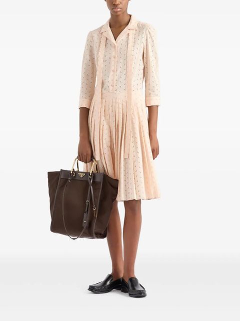 Prada cotton midi dress - Pink - zdjęcie produktu nr 2