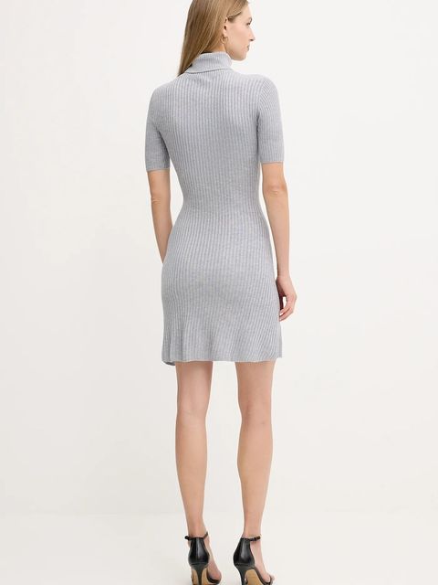 Guess sukienka z dodatkiem wełny JULIA kolor szary mini dopasowana W5BK78 Z3OW2