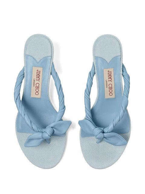 Jimmy Choo braided knot mules - Blue