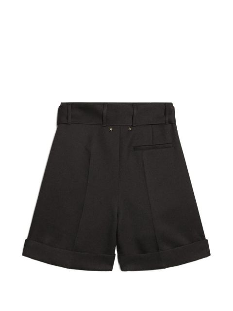 Golden Goose belted black shorts - Blue