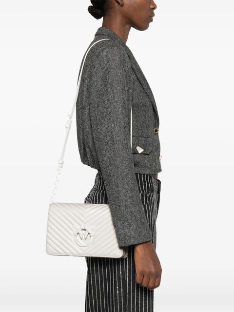 PINKO Love Click Classic cross body bag - White