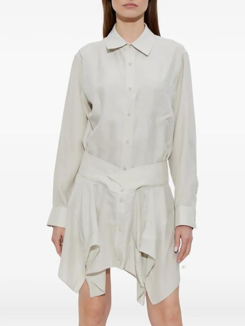 Alexander Wang shirt-style mini dress - Neutrals