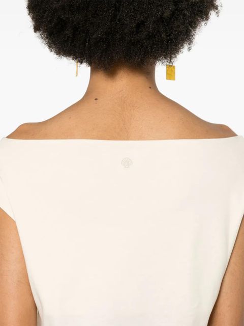 LouLou de Saison Martial cotton midi dress - Neutrals