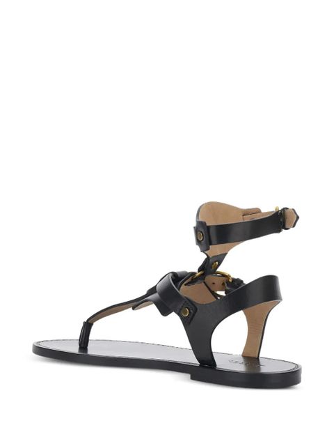 ISABEL MARANT buckle strap sandals - Black