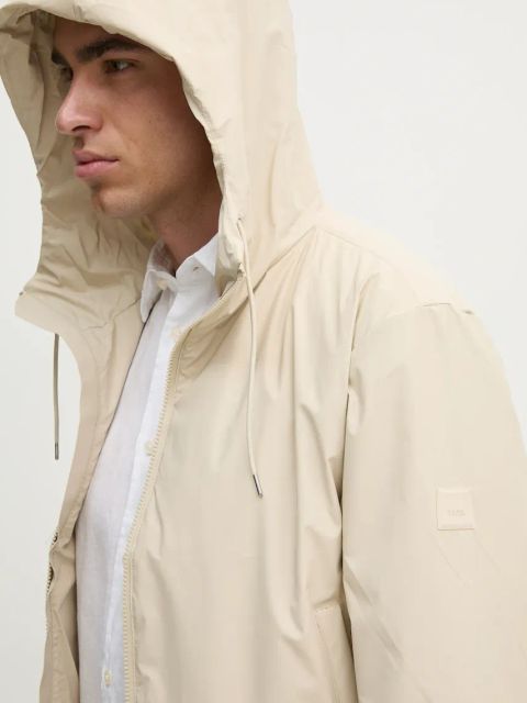 Rains kurtka Lohja Short Insulated Jacket W3T1 kolor beżowy przejściowa 15780