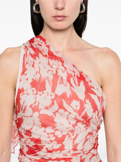 Victoria Beckham one-shoulder top - Red