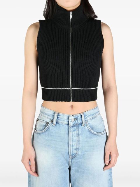 MM6 Maison Margiela zip-up blouse - Black - zdjęcie produktu nr 2