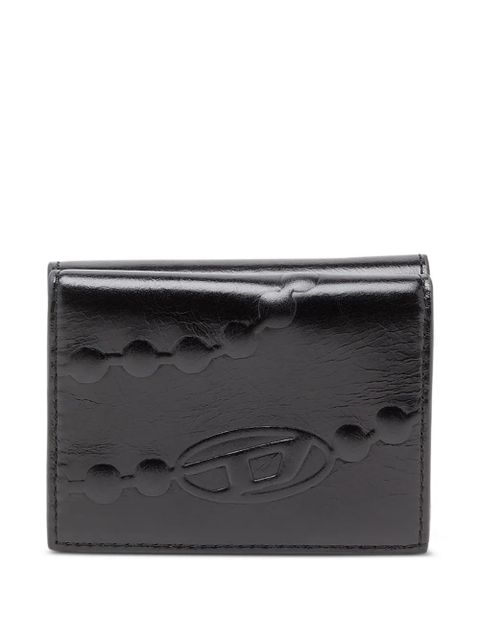 Diesel xs II embossed tri-fold coin purse - Black - zdjęcie produktu nr 1
