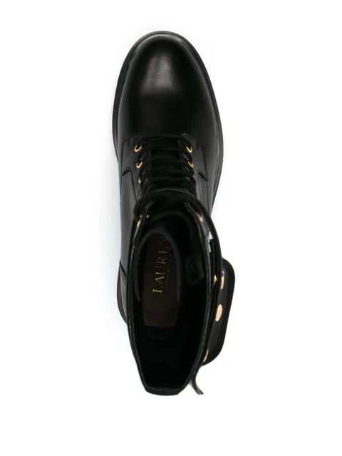 Lauren Ralph Lauren Cammie lace-up leather boots - Black