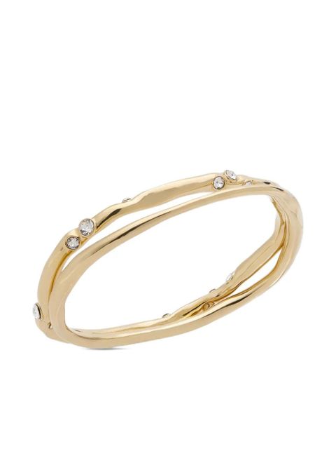 DRIES VAN NOTEN crystal-embellished cuff bracelet set - Gold