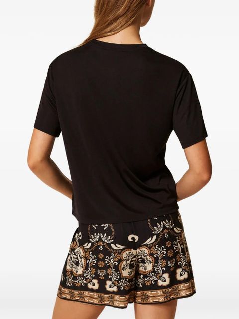 TWINSET logo-detail T-shirt - Black