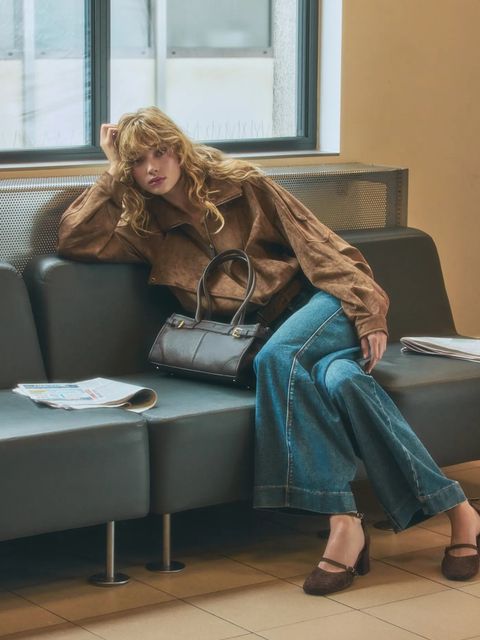 Answear.LAB czółenka zamszowe kolor brązowy