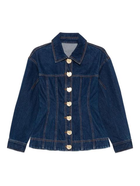 Aje Gianna buttoned-up denim shirt - Blue - zdjęcie produktu nr 1