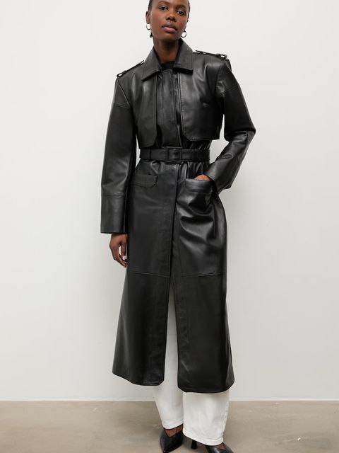 Answear.LAB trencz damski skórzany ICON - zdjęcie produktu nr 1