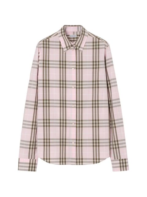 Burberry regular-fit Check cotton shirt - Pink - zdjęcie produktu nr 1