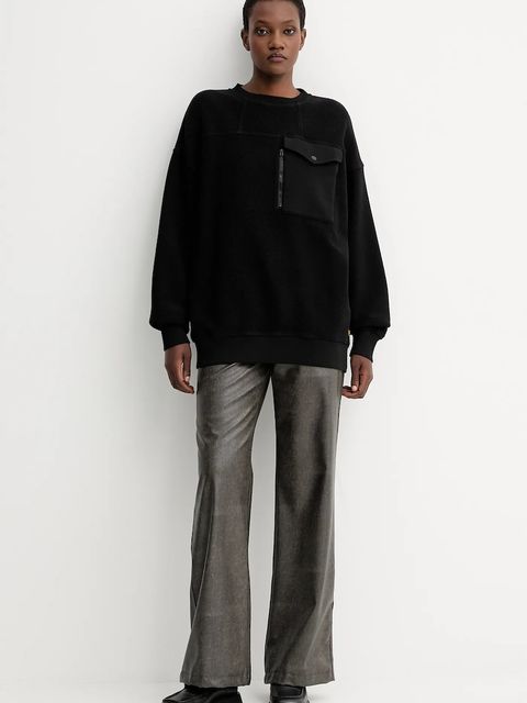 G-Star bluza bawełniana 0 damska kolor czarny gładka D27733.E312