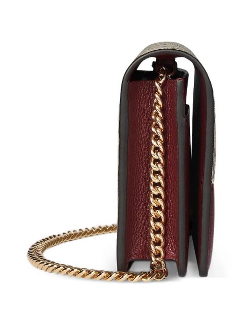 Gucci GG Marmont two-tone chain wallet - Neutrals