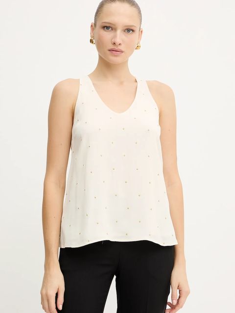 Twinset bluzka damska kolor beżowy wzorzysta 252TP2034 - zdjęcie produktu nr 1