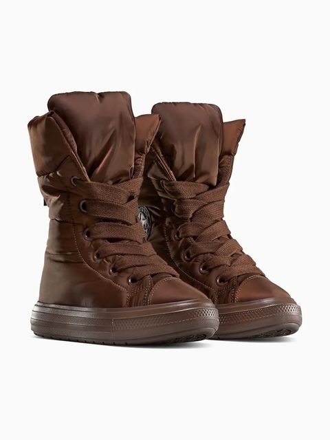 Converse śniegowce Chuck Taylor All Star Elements Boot kolor brązowy A13890C
