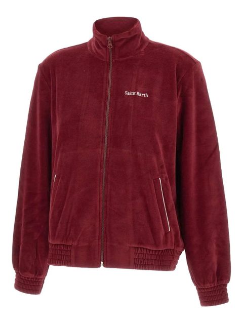 MC2 Saint Barth Miriam Chenille logo-embroidered zip-up sweater - zdjęcie produktu nr 1