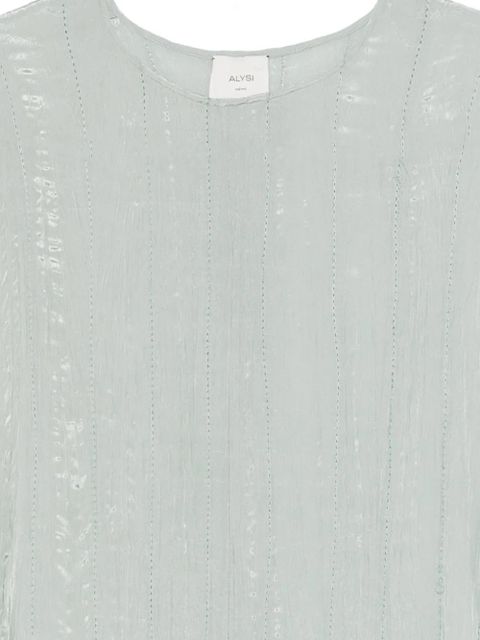 Alysi ribbed sleeveless midi dress - Blue