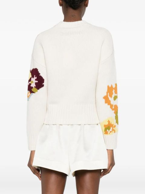 ZIMMERMANN floral jersey - White