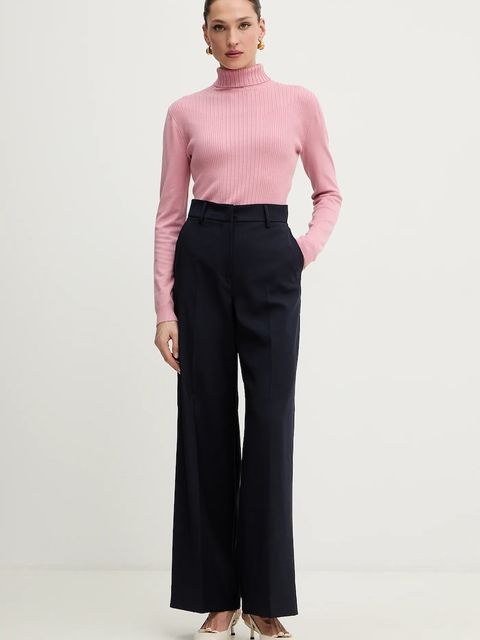 Morgan sweter z domieszką wełny damski kolor różowy MENTOL - zdjęcie produktu nr 2